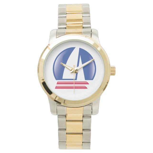 Reloj De Pulsera Carreras_azul de navegación en catamarán (Anverso)
