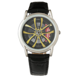 Reloj De Pulsera Carreras de los bordes de las ruedas CX530 Negro a