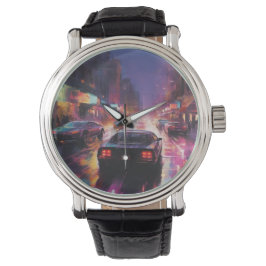 Reloj De Pulsera Carreras dinámica de Cityscape