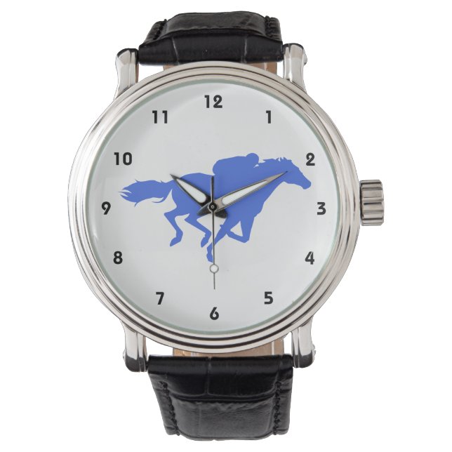 Reloj De Pulsera Carreras Real del Caballo Azul (Anverso)