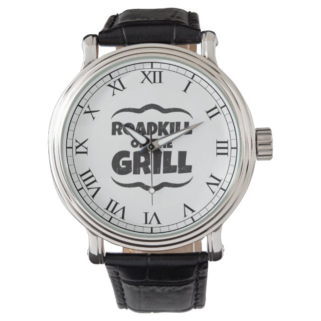 Reloj De Pulsera Carretera en el Grill - Fiesta de barbacoa gracios (Anverso)