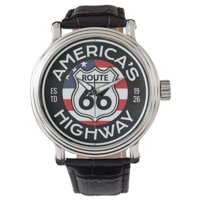 Reloj De Pulsera Carretera Route 66 (Anverso)