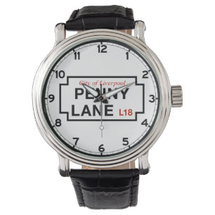 Reloj De Pulsera Carril del penique, placa de calle, Liverpool,