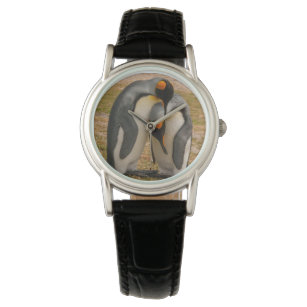 Reloj De Pulsera Carso de los pingüinos del rey, Malvinas