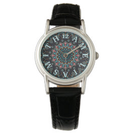 Reloj De Pulsera Carta personalizada Dial Boho Mandala Art