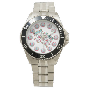 Reloj De Pulsera Cartas de Bingo y bolas