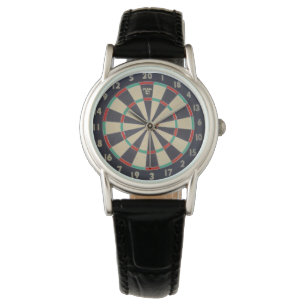 Reloj De Pulsera Cartón Con Dart En Bullseye,