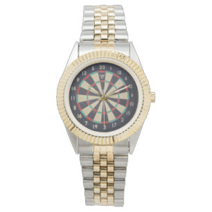 Reloj De Pulsera Cartón Con Dart En Bullseye,