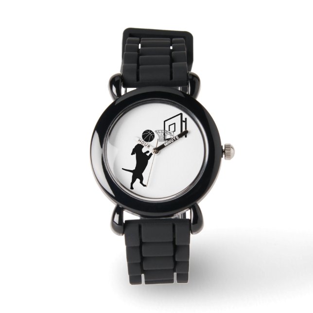 Reloj De Pulsera Cartoon Animal Basketball (Anverso)