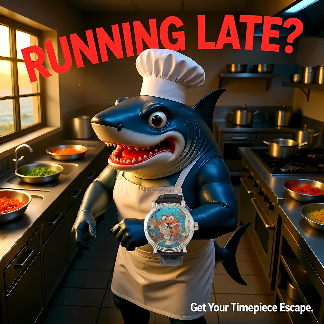 Reloj De Pulsera Cartoon Crab Reading in Underwater-themed Bathroom (Subido por el creador)