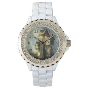 Reloj De Pulsera Casa de la Fantasía en el agua
