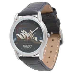 Reloj De Pulsera Casa de ópera de Sídney por la noche