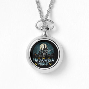 Reloj De Pulsera Casa embrujada, noche de Halloween de miedo