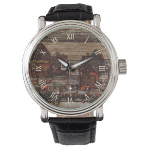 Reloj De Pulsera Casas con lavandería de Egon Schiele
