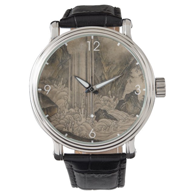 Reloj De Pulsera Cascada (arte paisajístico japonés) (Kano Motonobu (Anverso)