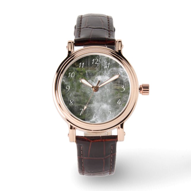 Reloj De Pulsera Cascada La Chute en el Parque Nacional Forillon (Anverso)