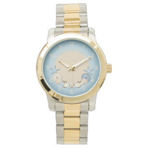 Reloj De Pulsera Cáscaras tropicales hermosas de la playa del tema