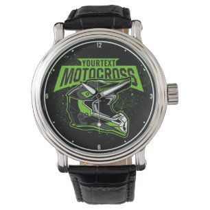 Reloj De Pulsera Casco de Carreras Motocross de ciclismo de tierra 