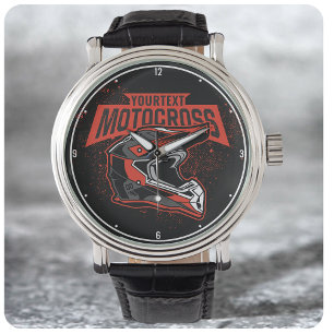Reloj De Pulsera Casco de Carreras Motocross de ciclismo de tierra 