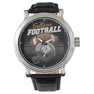 Reloj De Pulsera Casco de número de equipo del jugador de fútbol pe