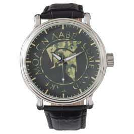 Reloj De Pulsera Casco Espartano Molon Labe Camuflaje Militar