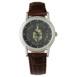 Reloj De Pulsera Casco Espartano Molon Labe Camuflaje Militar Femen