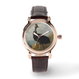 Reloj De Pulsera Cassowary (pájaro australiano) (Arte de animales s
