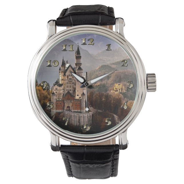 Reloj De Pulsera Castillo de Neuschwanstein Alemania (Anverso)