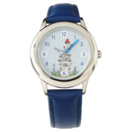 Reloj De Pulsera Castillo de setas dibujado a mano