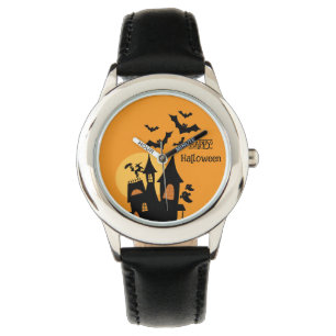 Reloj De Pulsera Castillo Embrujado, Espeluznante, Feliz Halloween