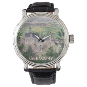 Reloj De Pulsera Castillo Retro Neuschwanstein en Alemania