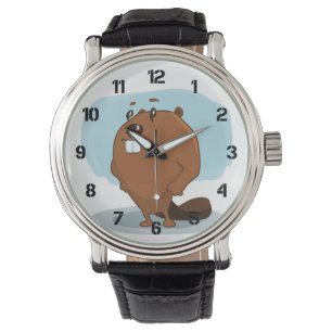 Reloj De Pulsera Castor del dibujo animado