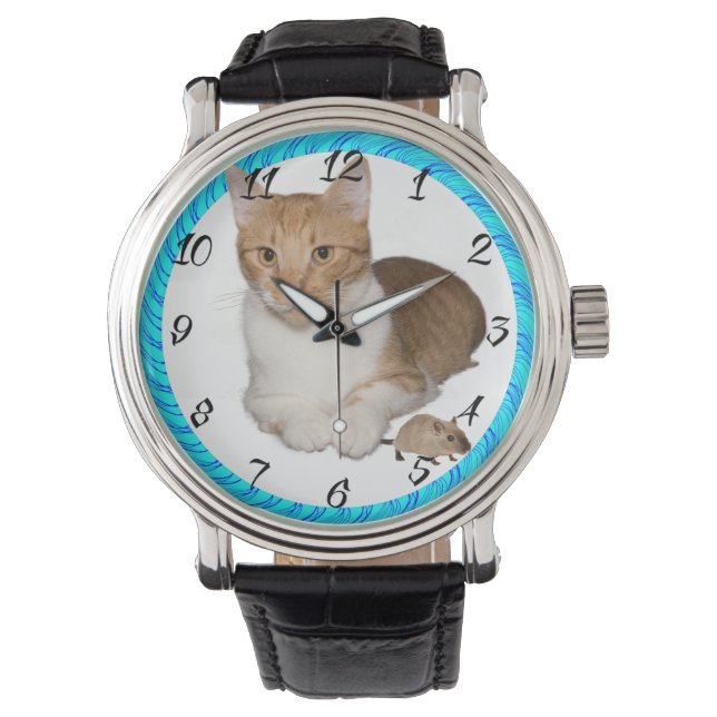 RELOJ DE PULSERA CAT CON MOUSE (Anverso)