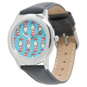 Reloj De Pulsera Cat En El Patrón Gorra