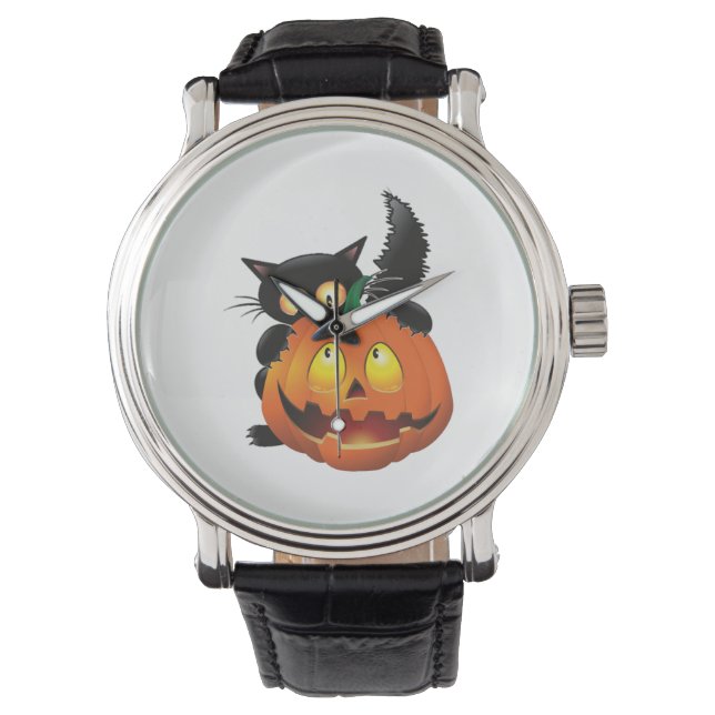 RELOJ DE PULSERA CAT HALLOWEEN (Anverso)