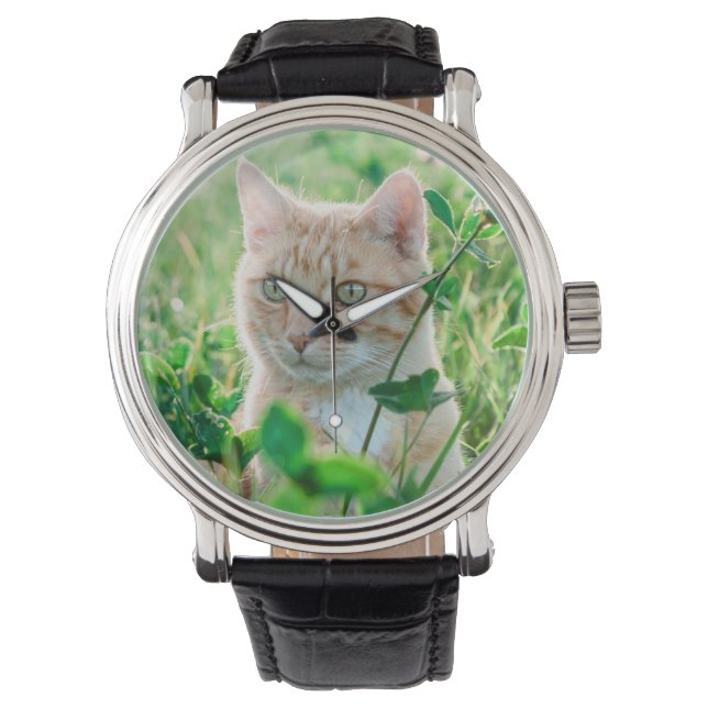 Reloj De Pulsera Cat in Nature (Anverso)