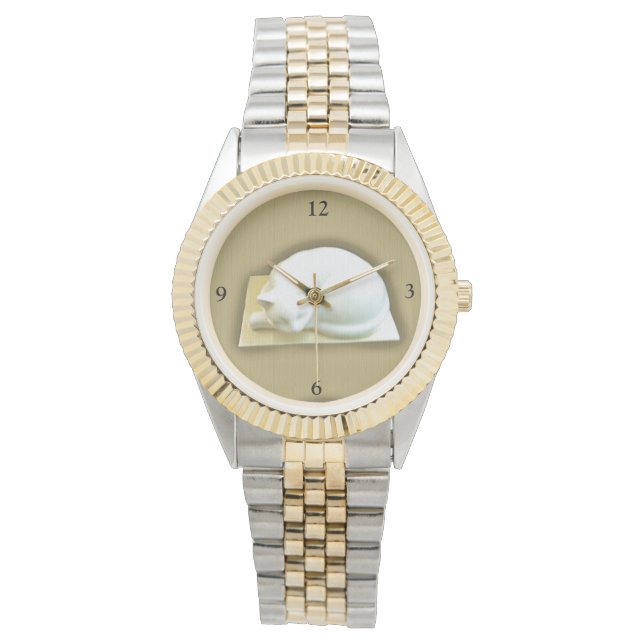 Reloj De Pulsera Cat on Gold Box II (Anverso)