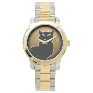 Reloj De Pulsera Cat Watch Black Cat Writing Watch Cat Lover Jewerl