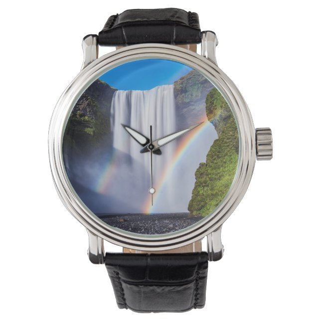 Reloj De Pulsera Catarata y arcoíris (Anverso)