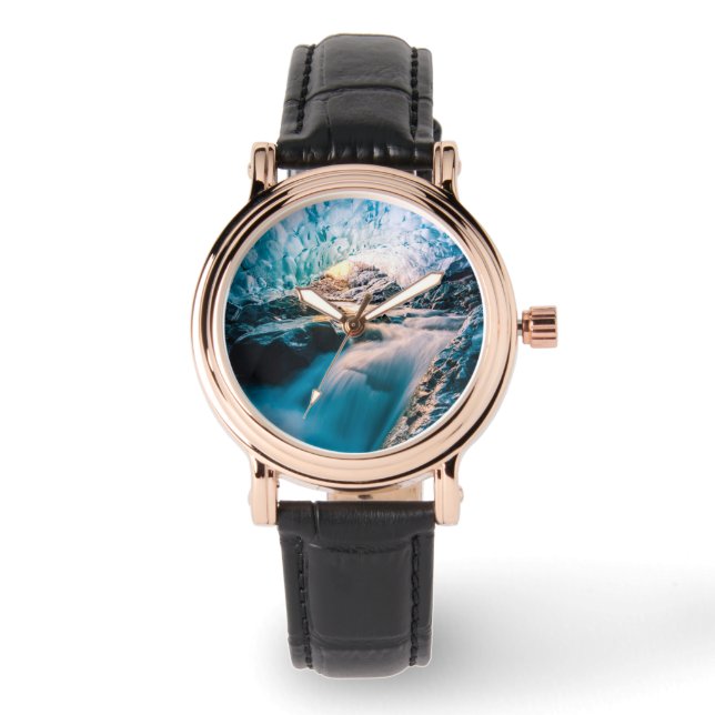 Reloj De Pulsera Cataratas | Glaciar Vatnajokull, Islandia oriental (Anverso)