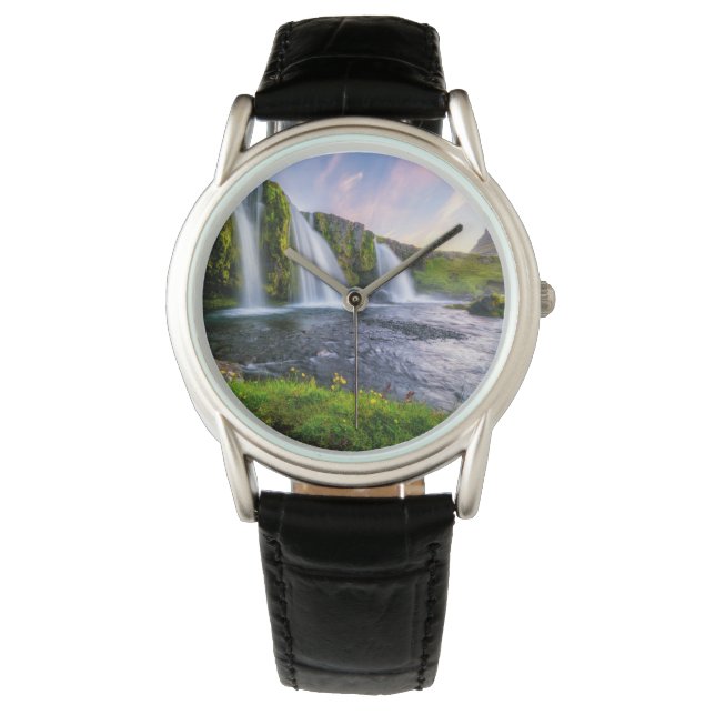 Reloj De Pulsera Cataratas | Kirkjufellsfoss, Islandia (Anverso)
