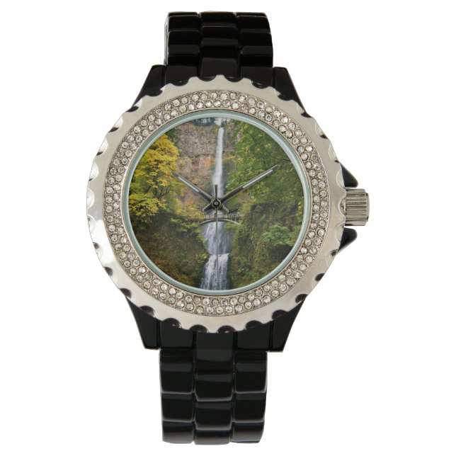 Reloj De Pulsera Cataratas Multnomah, desfiladero del río Columbia, (Anverso)