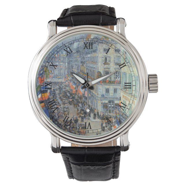 Reloj De Pulsera Catorce de Julio, Rue Daunou de Childe Hassam (Anverso)