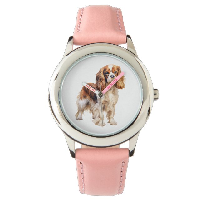 Reloj De Pulsera Cavalier King Charles Spaniel Impresión de arte de (Anverso)