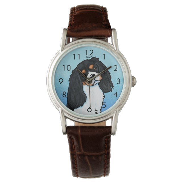 Reloj De Pulsera Cavalier King Charles Spaniel Writing Watch (Anverso)