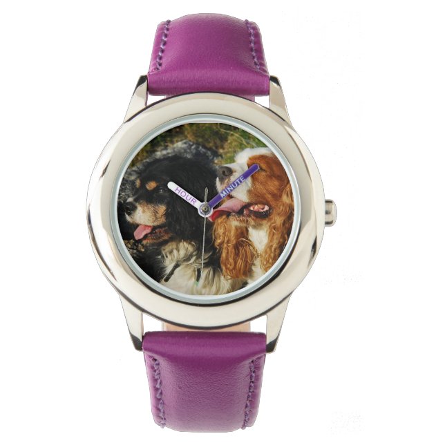 Reloj De Pulsera Cavalier King Charles Spaniels (Anverso)