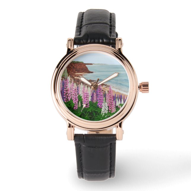Reloj De Pulsera Cavendish Cliffs and Lupins Watch (Anverso)