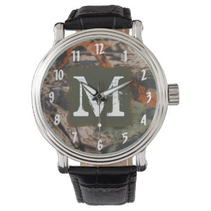 Reloj De Pulsera Caza de cazadores de camo Camuflaje Real Leaf Watc