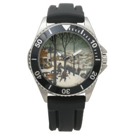 Reloj De Pulsera Cazadores en la nieve (por Pieter Bruegel, el anci