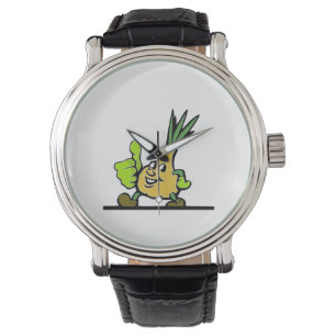 Reloj De Pulsera Cebolla con los dedos hacia arriba